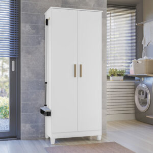 Armário Multiuso Lavanderia 170cm 2 Portas 4 Prateleiras Moval Jade